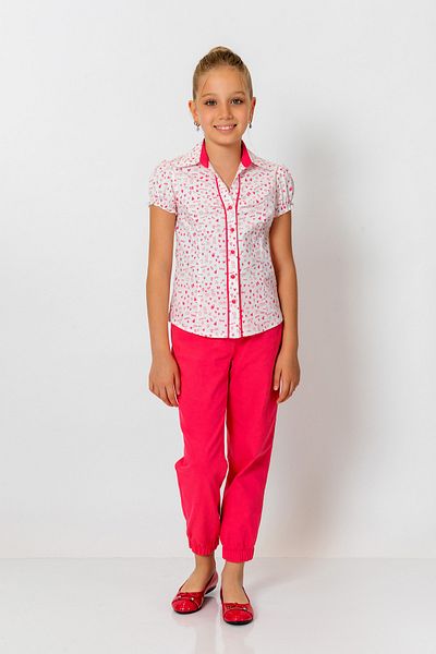 incity Girl's Elastic Waist Buttoned Jogger Pants