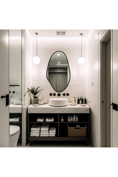 CG HOME Asimetrik Ayna, Konsol Aynası, Dresuar Aynası, Duvar Aynası