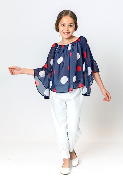 incity Girl's Straight Trousers with Elastic Waist