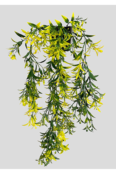 Lilac Home Yapay Çiçek Siyah Saksılı Sarı Zeytin Sarkıtı