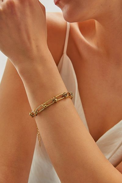 Bianco Lucci AKSS293 Model Steel Chain Bracelet - Women's Accessory