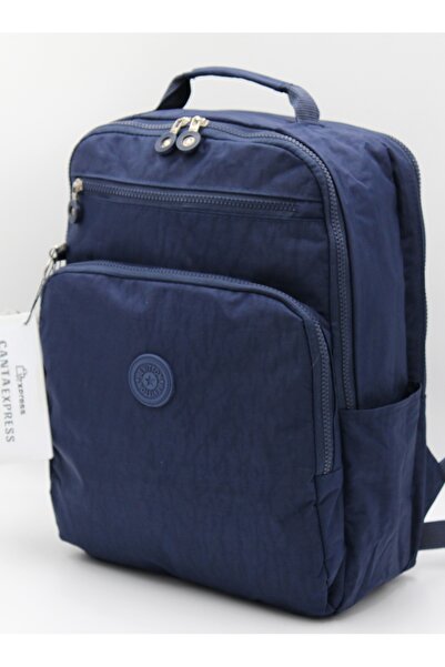ÇantaExpress Синя водостійка тканина Шкільний рюкзак Unisex Щоденний шкільний рюкзак 1900