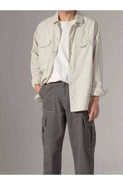REFA COLLECTİON Oversize Long Sleeve Shirt Jacket