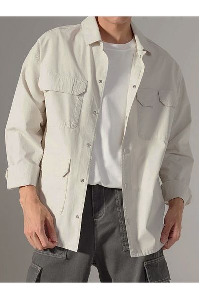 REFA COLLECTİON Oversize Long Sleeve Shirt Jacket