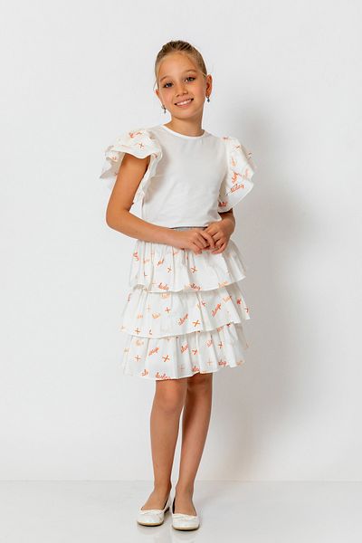 incity Girl's Ruffle Sleeve T-Shirt