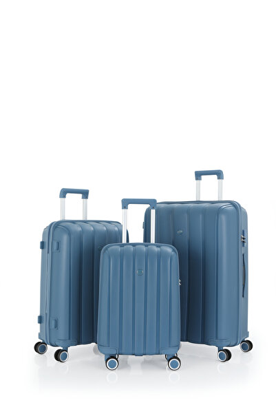MÇS Mçs V305 Üçlü Polipropilen Valiz Seti Sky Blue