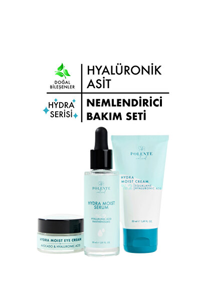 Polente Natural HYDRA MOIST SERİSİ - Hyalüronik Asit Nemlendirici, Dolgunlaştırı Bakım Seti