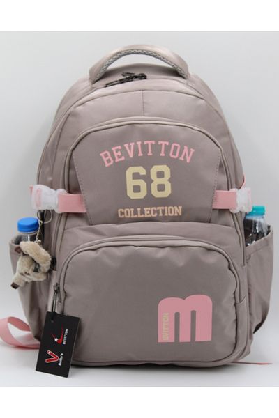 Bevitton Special Water Repellent Fabric Mink-Powder School Backpack 34500