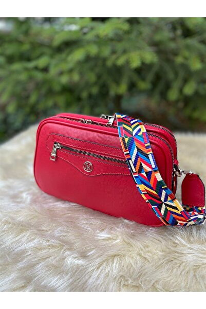 HNB Madame Vera Mv070 Red Cross Strap Women's Shoulder Bag