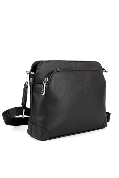 HNB Bag Women's Crossbody Shoulder Bag Madame Vera 034-1 Black Lab