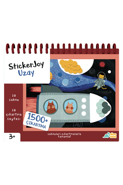 Neobebek StickerJoy - Uzay (Sahneyi Çıkartmalarla Tamamlama Çıkartma Kitabı)