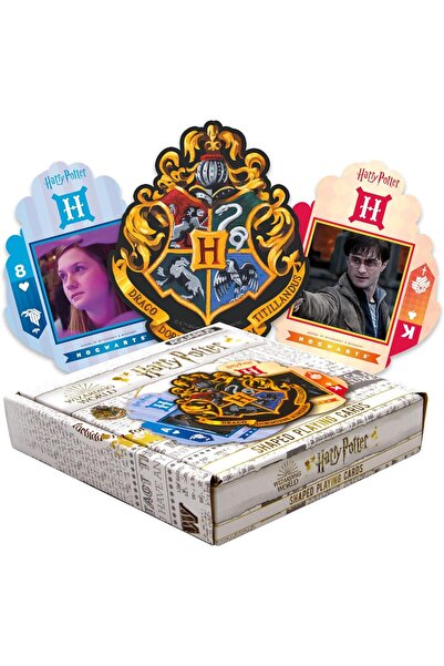 Overgame Harry Potter - Hogwarts Arması Şekilli İskambil Kağıdı - Aquarius