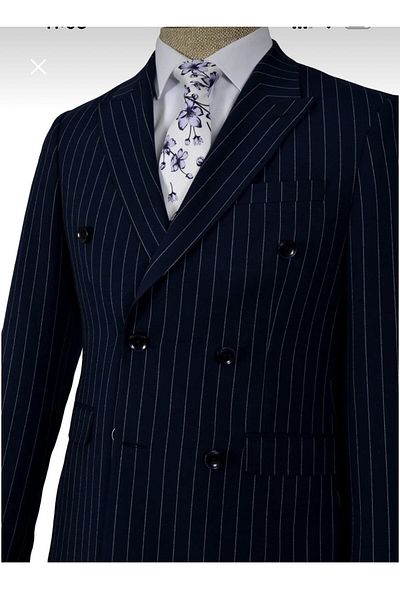 MASSARO Double Breasted Medium Slim Suit Dress (tie wipes gift)