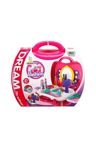 Genel Markalar Taşıma Çantalı 21 Parça Oyuncak Güzellik Merkezi Oyun Seti SNM...