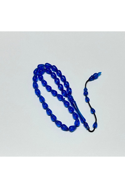 Han Ticarethane Mărgele de rugăciune din chihlimbar pudră albastră