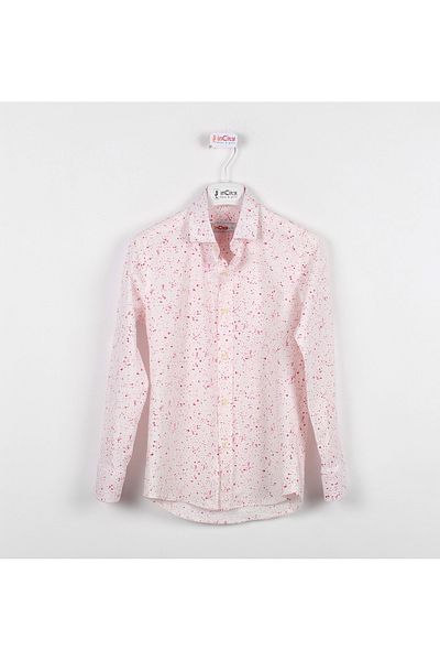 incity Boy's Paint Drop Patterned Long Sleeve Shirt