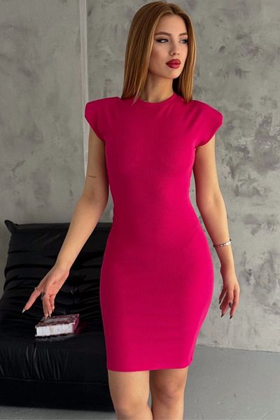 Ded COLLECTION Rochie scurtă de vară din material otoman căptușit pentru femei