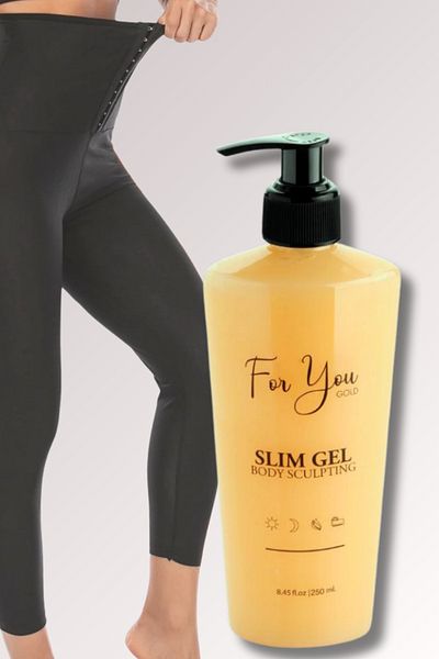 For You Gold طماق ساونا الحرارية - مجموعة جل رفيعة