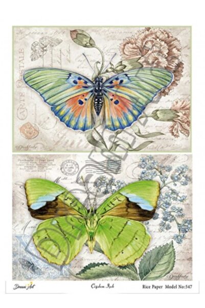 DERYA DESİNG ART Brass Decopage Paper No:Drm547