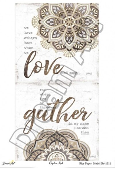 DERYA DESİNG ART ورق تزيين نحاسي رقم: DRM1311