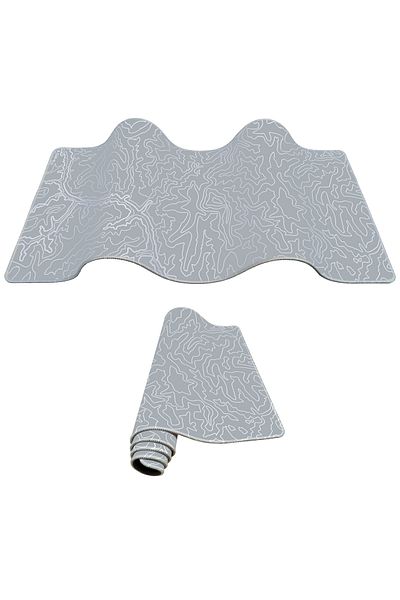 PORGE 90x40 Gray Gaming Mousepad - XXL Gaming Mouse Pad