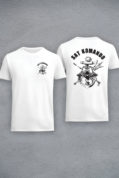 Massgai Unisex Design Sat Commando Custom Printed Oversize Short Sleeve 100% ...