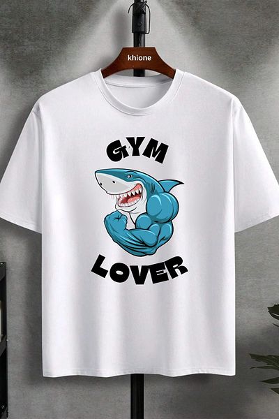 Massgai Tricou unisex pentru iubitorul de gimnastică, 100% bumbac