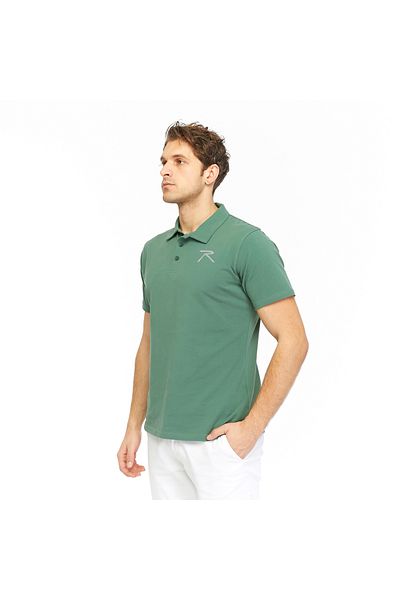 raru Tricou polo pentru bărbați Ostendo Khaki - mânecă scurtă