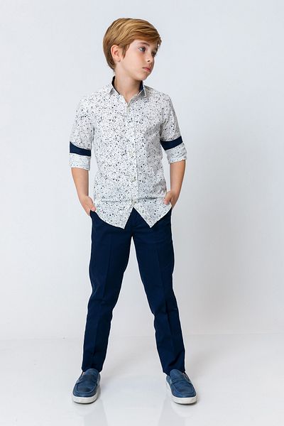 incity Boy's Shiny Fabric Classic Trousers