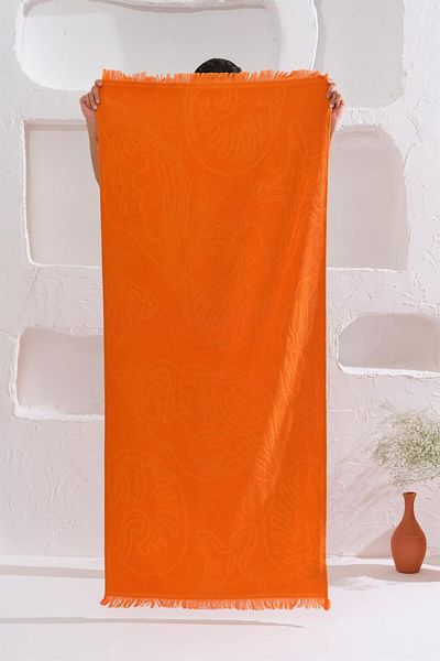 Homelover 100% βαμβακερό Peshtemal Tassel Detail Πετσέτα θαλάσσης Shell 70x150