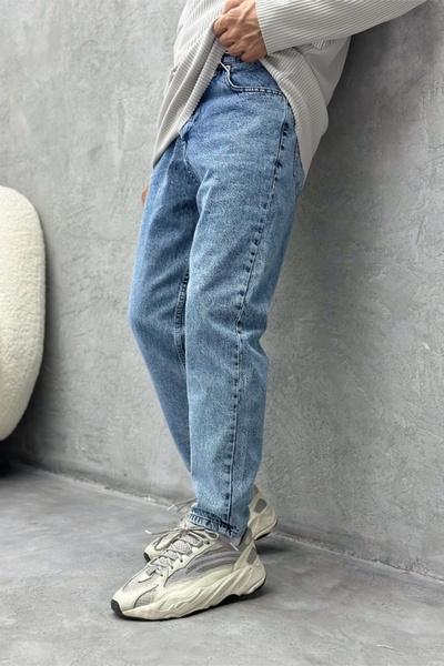 MADZEYMODA Ανδρικό μπλε τζιν Boyfriend