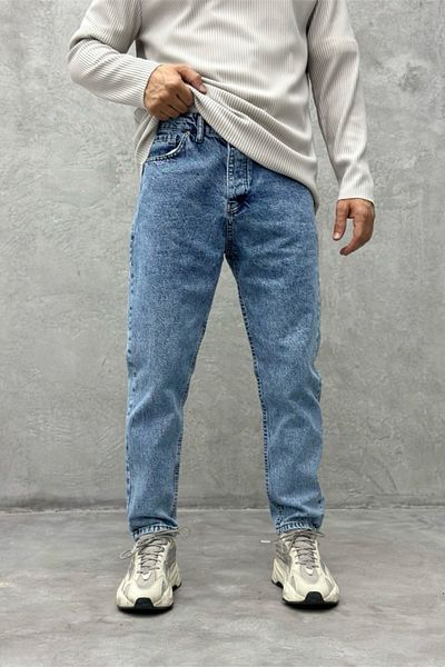 MADZEYMODA Ανδρικό μπλε τζιν Boyfriend