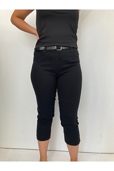 Epique Wear Stretchy Cotton Capri Pants - Plus Size, Elastic Waist