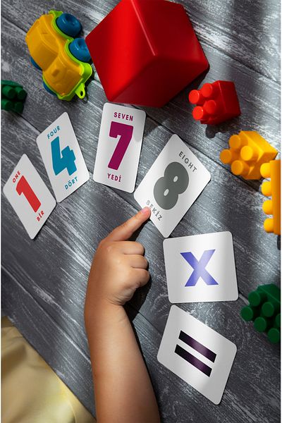 kutuTR Notpa Educational Mathematics Wooden Box - 10 Sets, Numbers and Processes Inclus