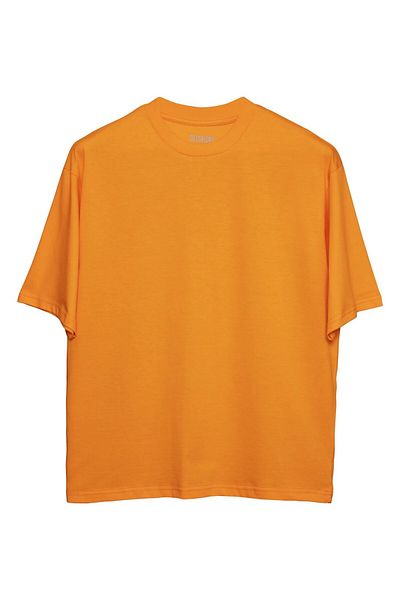 Coredra Tricou Basic Oversize Femei - Portocaliu
