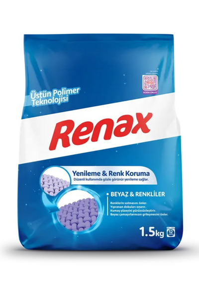 RENAX Çamaşır Makinesi Deterjanı Beyazlar Ve Renkliler 1,5 Kg
