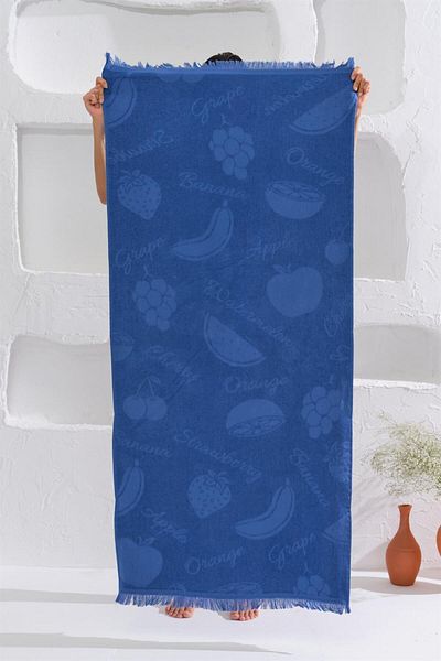 Homelover 100% βαμβακερό Peshtemal Tassel Detail Πετσέτα θαλάσσης Berry 70x150
