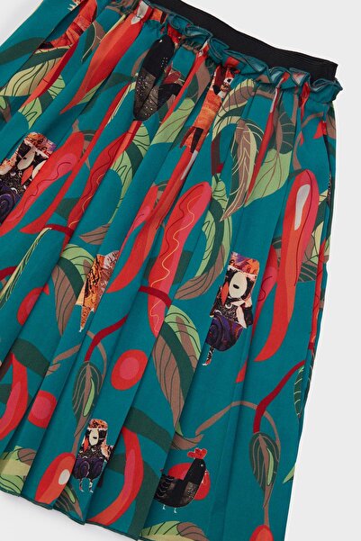 Lia Lea Bg Store Girl's Orange Skirt 23pfwl07417