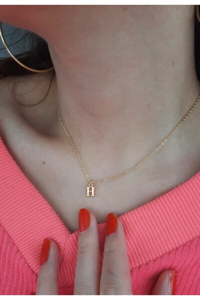 Cey's fashion Minimal Altın Kaplama H Harfli Kolye