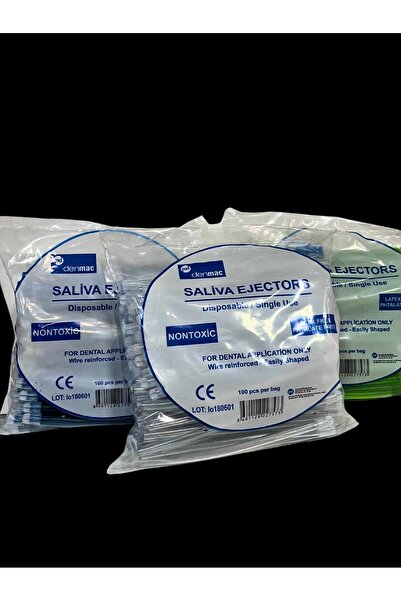 Tükürük Emici 100'lü Paket Şeffaf