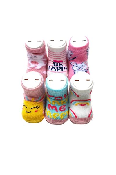 Olay Socks Pack of 6 Newborn Cotton Socks Set
