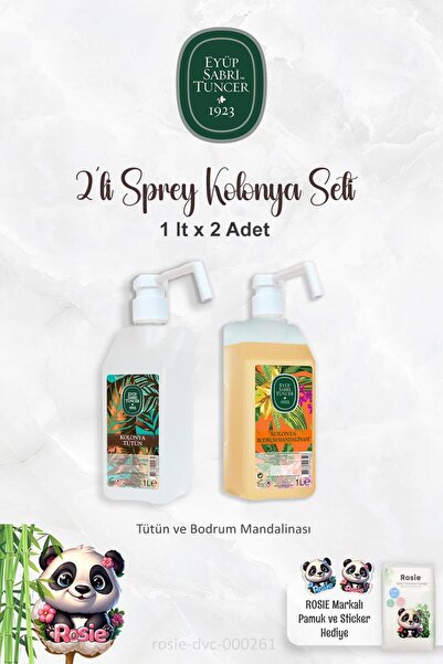 Eyüp Sabri Tuncer 1 Litrelik Bodrum Mandalinası, Tütün Kolonyası ve ROSIE