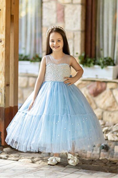 nisaykids KIZ ÇOCUK İNCİLİ ABİYE TARLATAN VE TAÇ