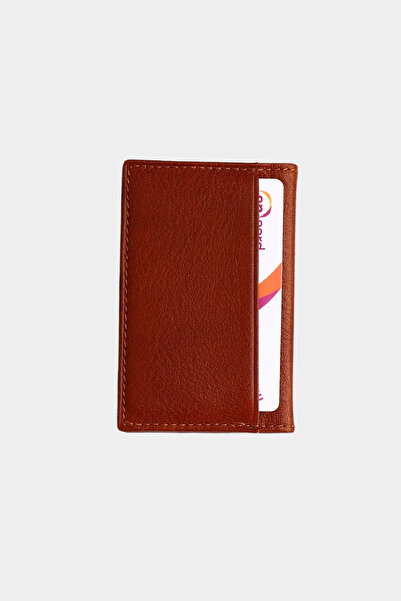 Grande Μοντέλο 0825 - Γνήσιο δέρμα, Unisex Super Slim Vertical Card Holder, Natural Tan