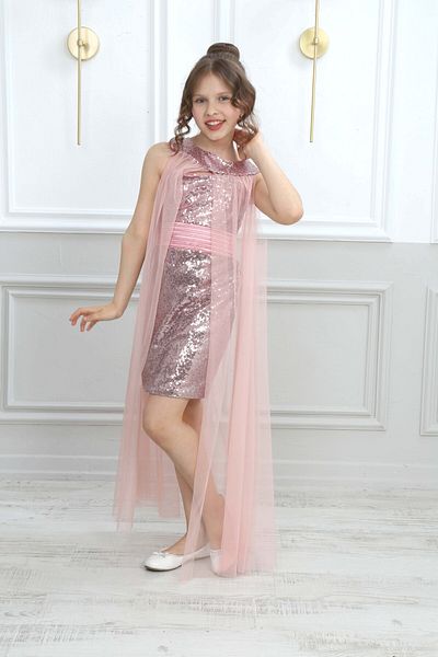 Joui Co 9 Years-15 Years Girl's Sequined Evening Dress
