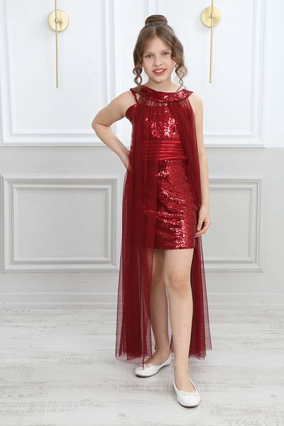 Joui Co 9 Years-15 Years Girl's Sequined Evening Dress