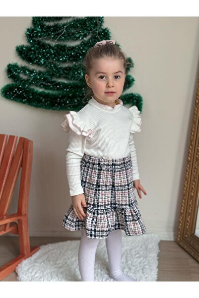 YİGİT BUTİK Yigit Boutique Chanel odijelo za devojčice sa suknjom od tkanine