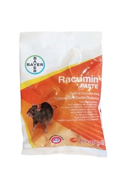 Bayer Racumin Fare Zehiri Sıçan Pastası Tablet Zehir 100 gr