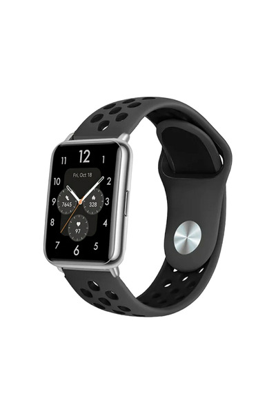 FirstModel Huawei Watch Fit 2 Uyumlu Nike Delikli Spor Silikon Kordon Pim Çev...