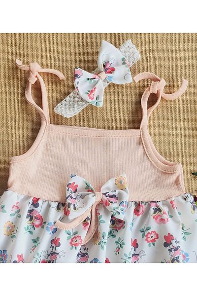 minikiss Rochie pentru fetiță cu model cu fundă